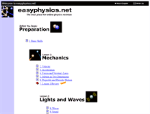 Tablet Screenshot of easyphysics.net